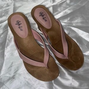 Style & Co. Womens Chicklet Open Toe Casual Platform Sandals